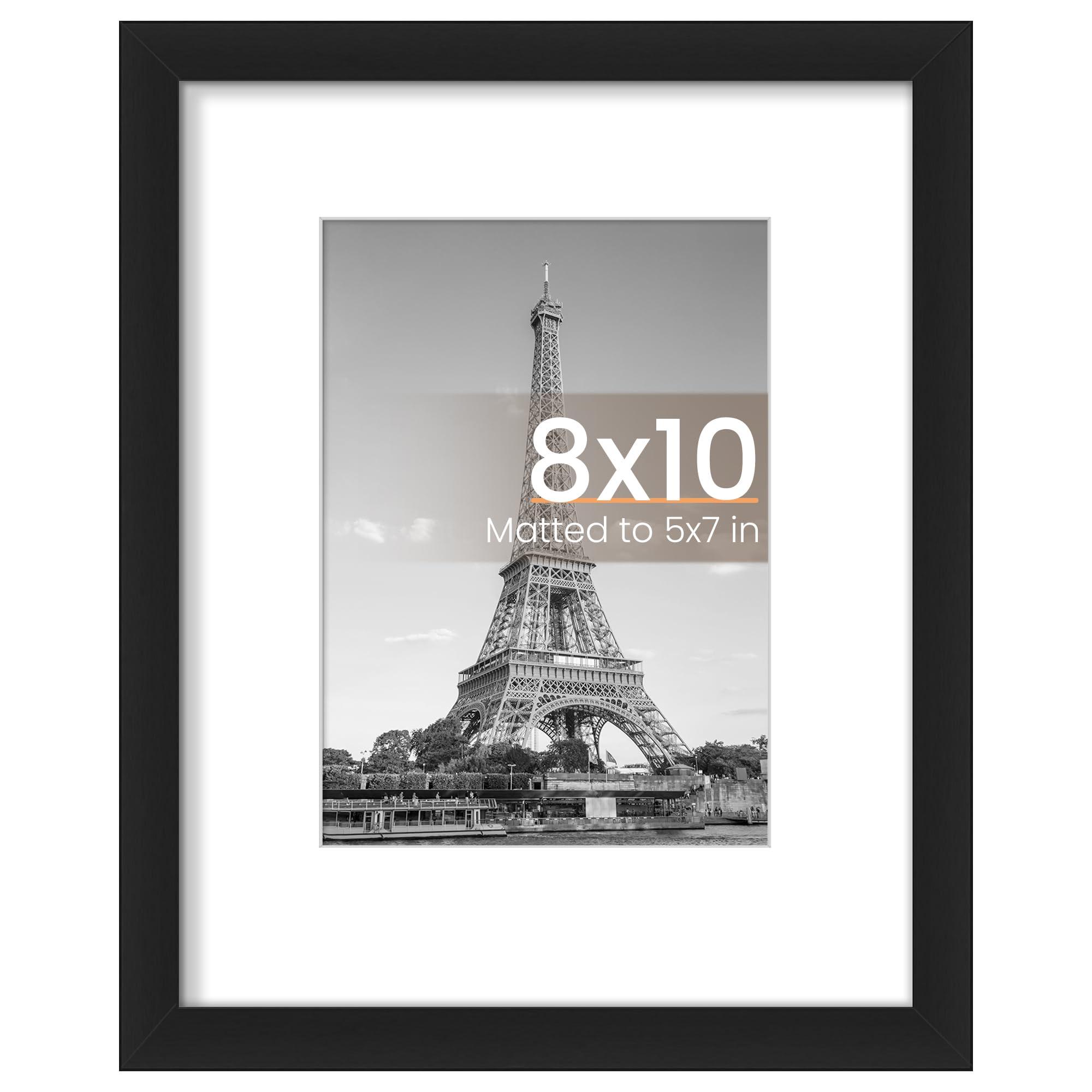 upsimples 8x10 Picture Frame, Wall Decor Photo Frames, Black 1 Pack